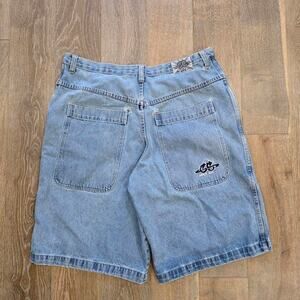 Baggy, Wide Leg, Distressed Garment Stage Jorts